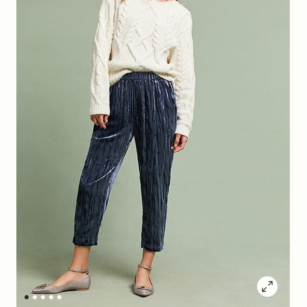 Anthropologie Velvet Pants